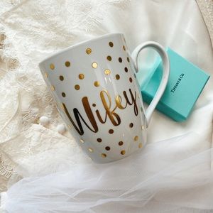 Wifey Mug / metallic gold / new wife / married